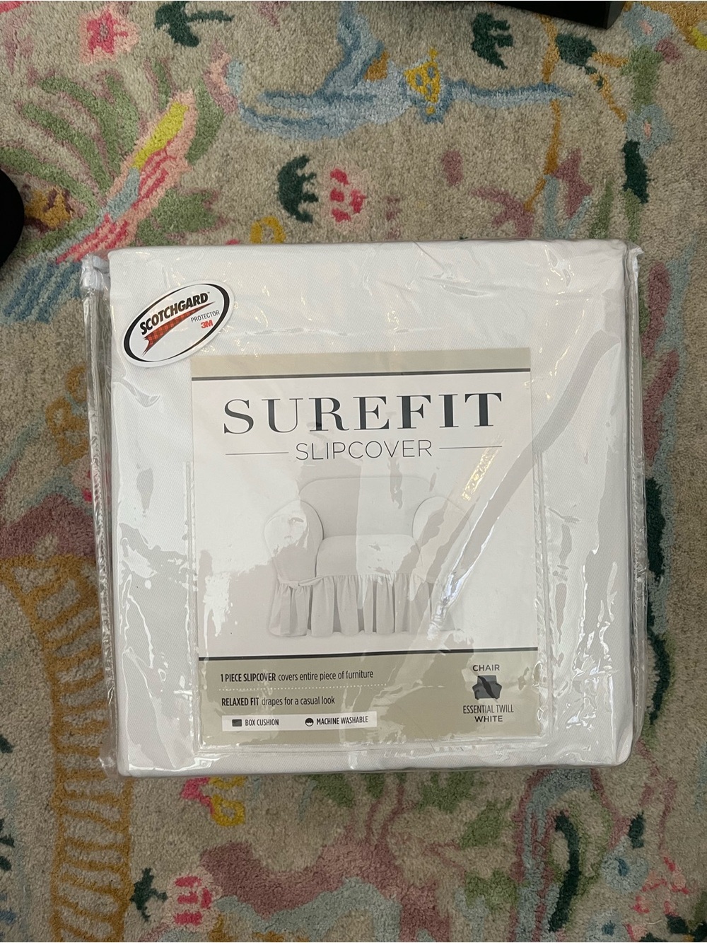 Sure Fit Chair Slipcover — White